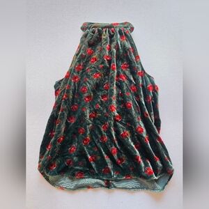 Floral Velvet Tank Top